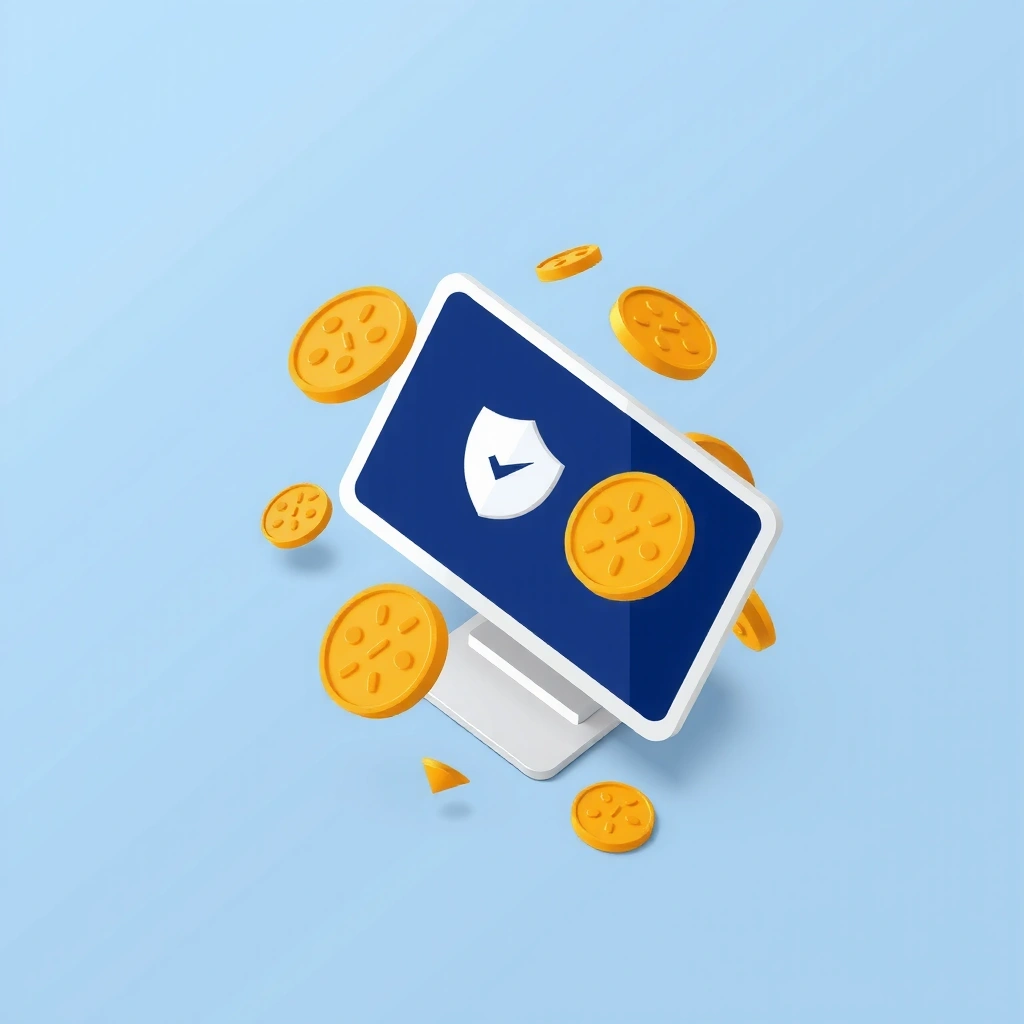 Digital cookie illustration representing web browser technology